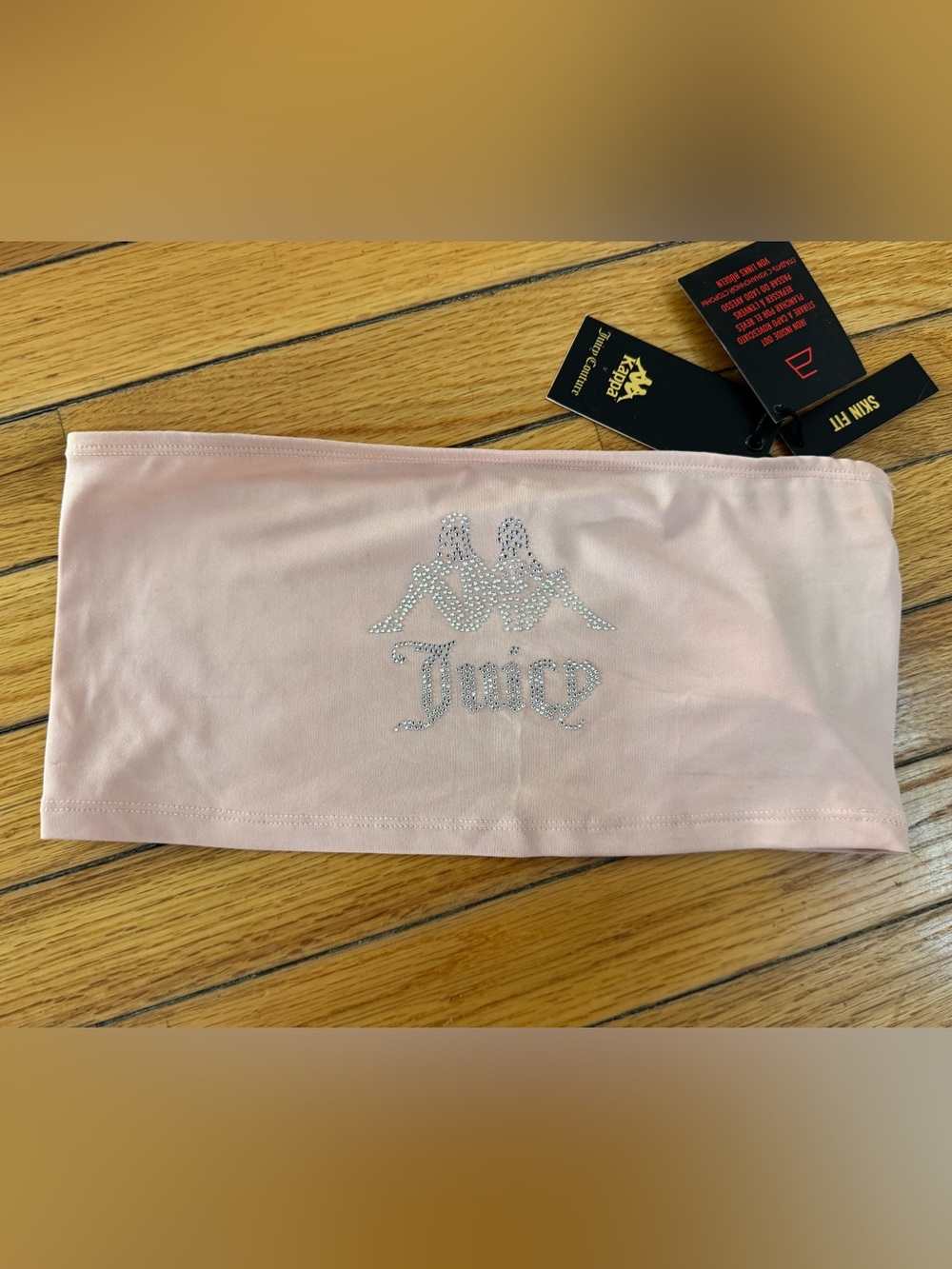 Kappa x Juicy Couture 3 Piece Set—Skin Fit Bandeau/Sweatpants/Hoodie - Pink NWT